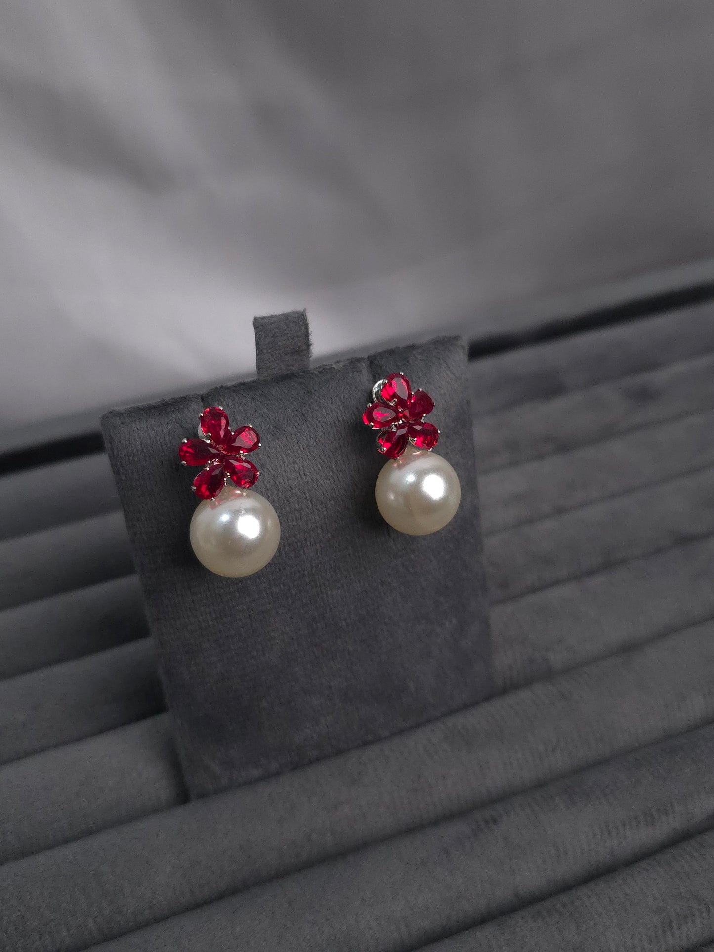 Flower Pearl Studs