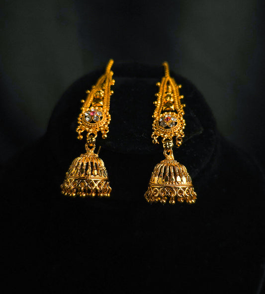 Sunehri Shehnai Jhumkas