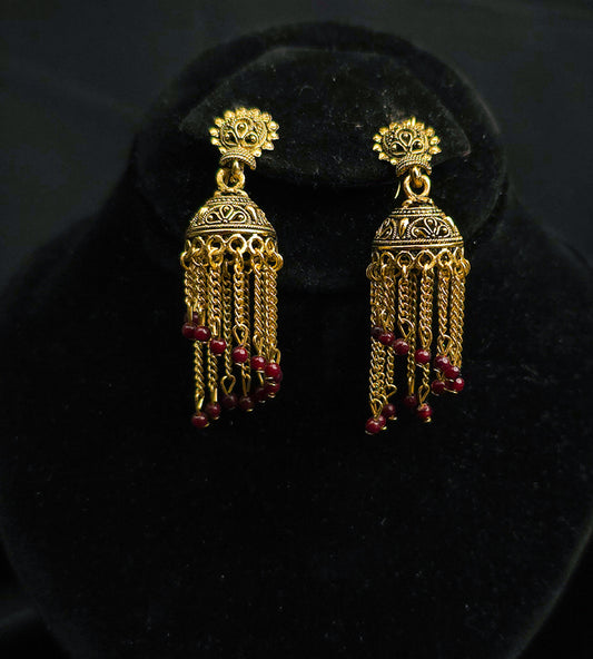 Tassel Bloom Drops Jhumkas