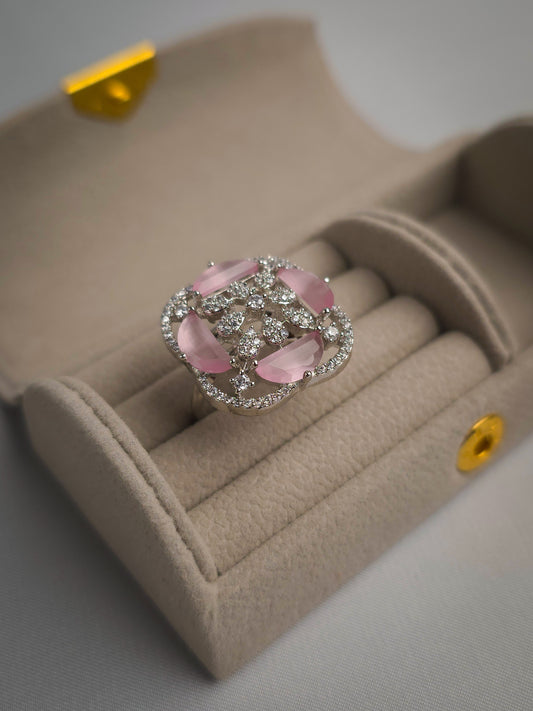 Petal Radiance Zircon Ring
