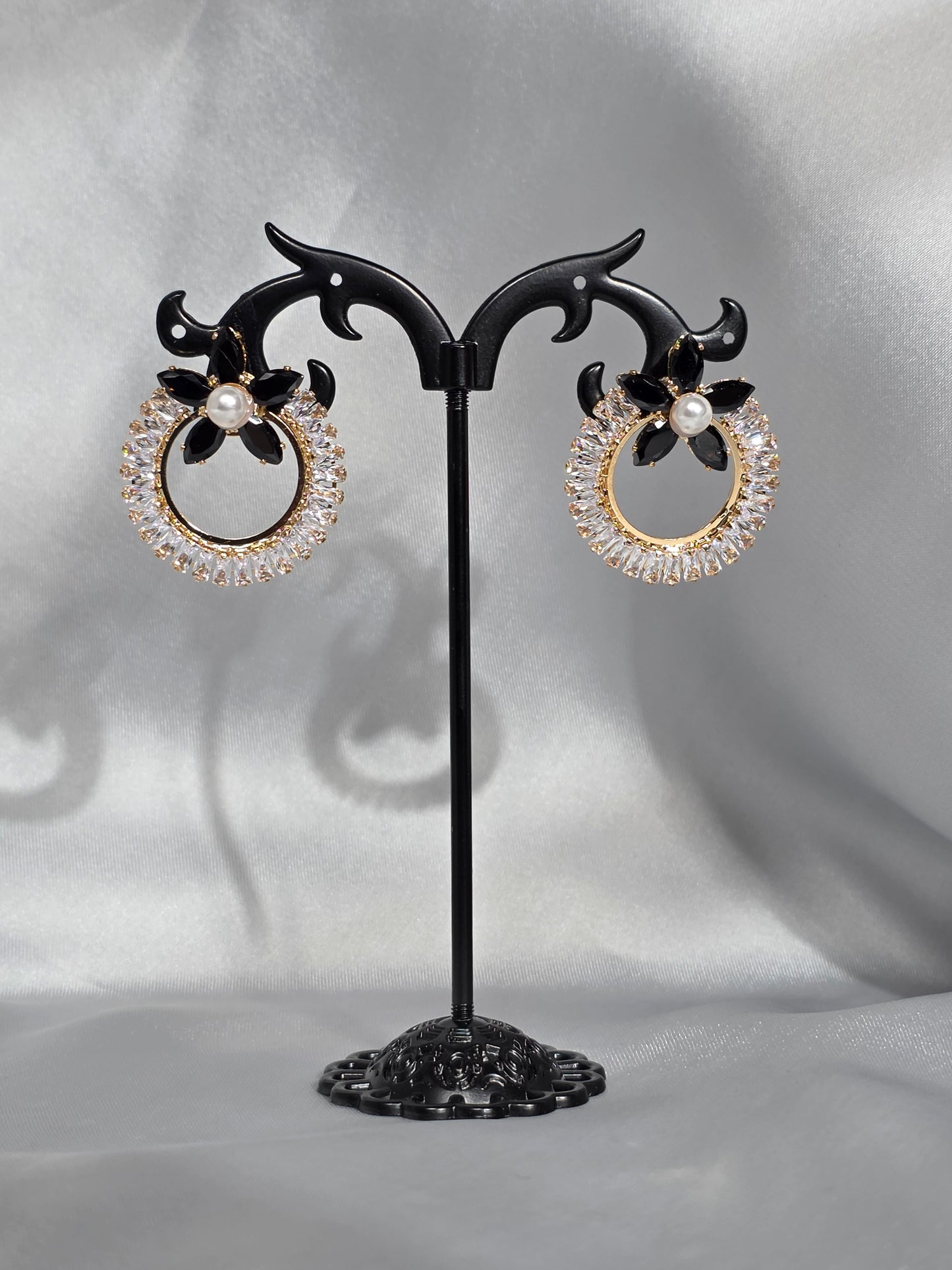 Eternal Crescent Hoops Earrings