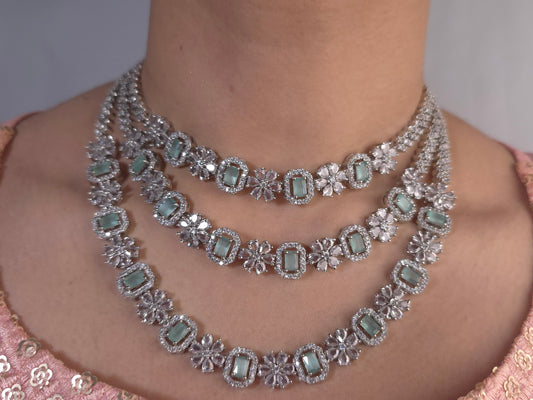 The Mint Frost Tiered Necklace