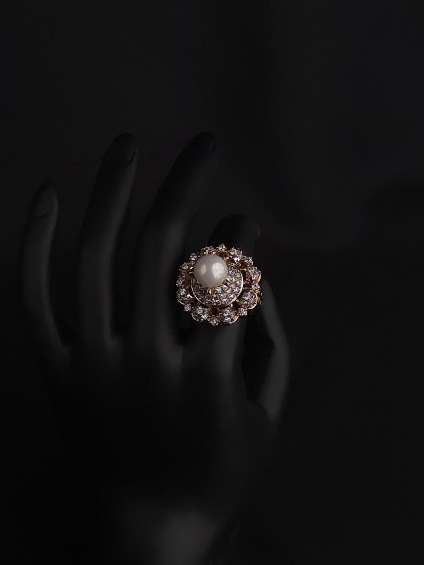 Imperial Floral Pearl Ring