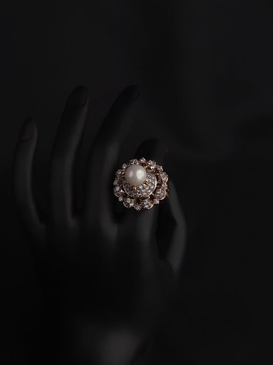 Imperial Floral Pearl Ring