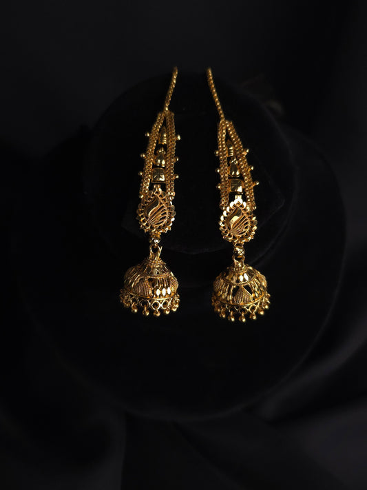 Peacock Motif Jhumkas