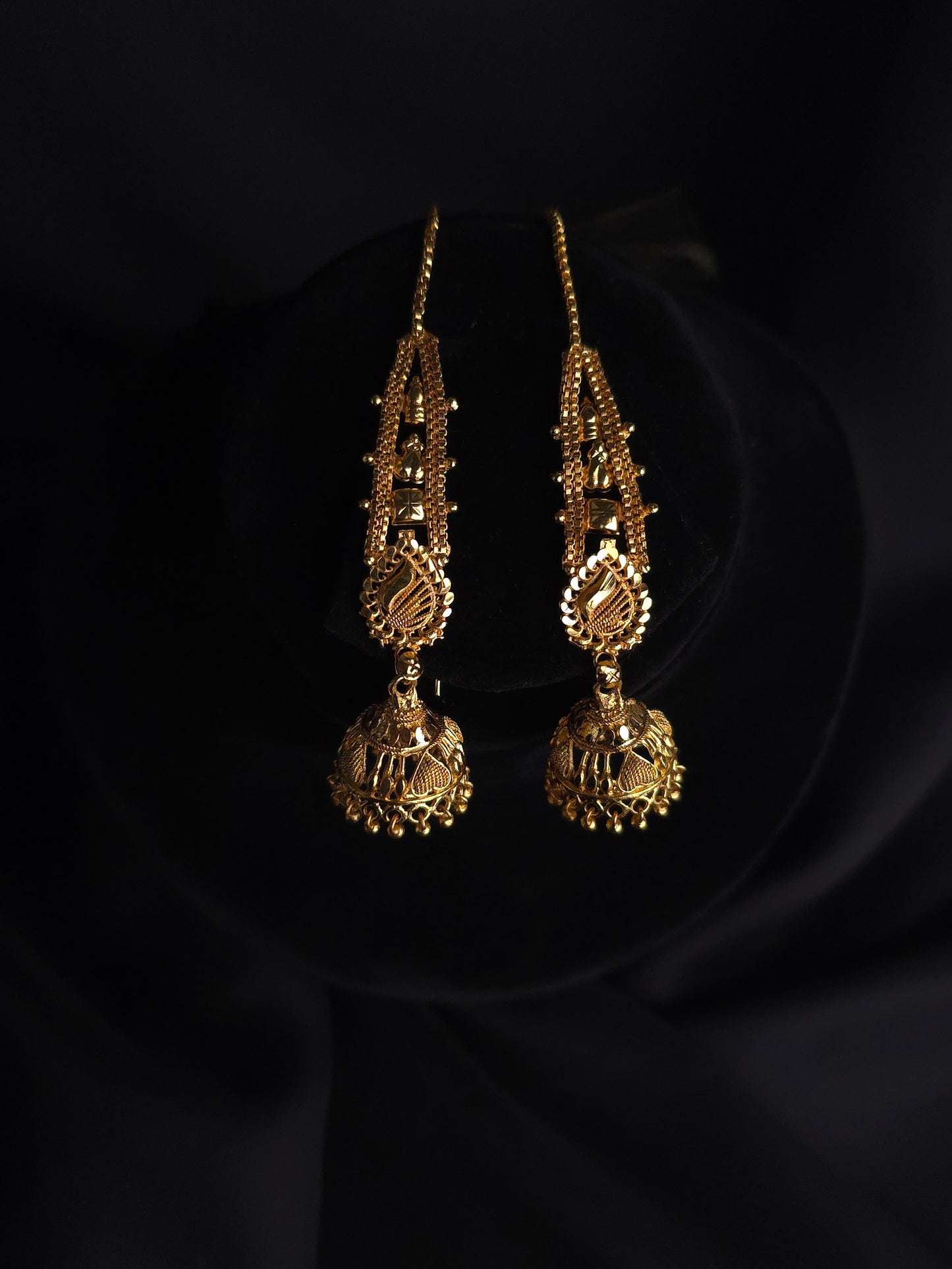 Peacock Motif Jhumkas