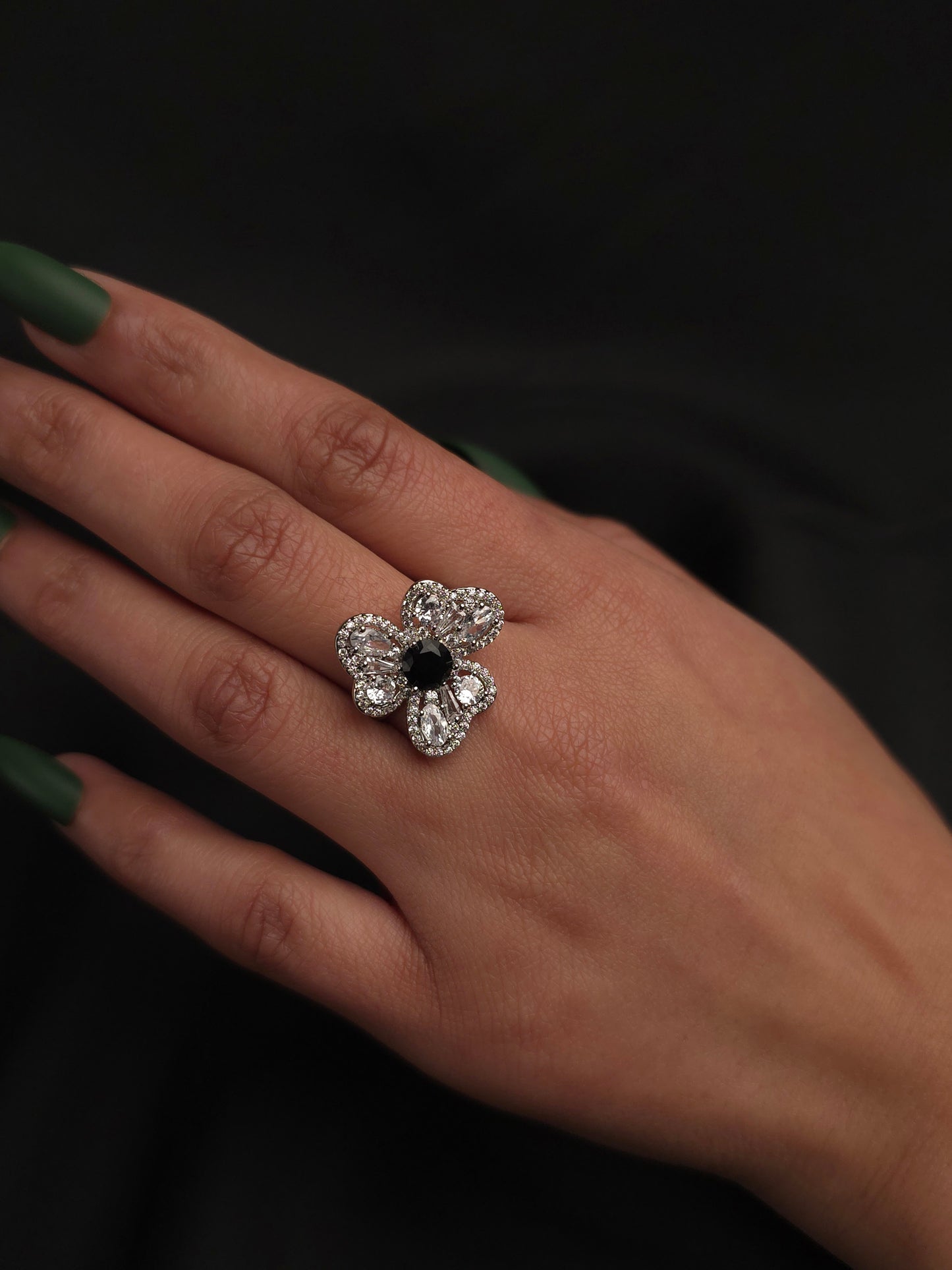 Floral Cluster Ring