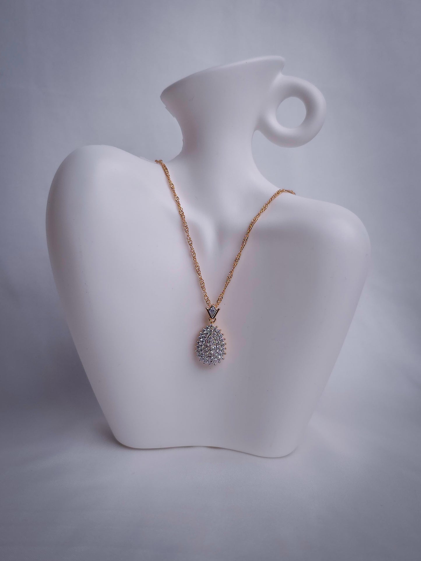 Flower Teardrop Pendant