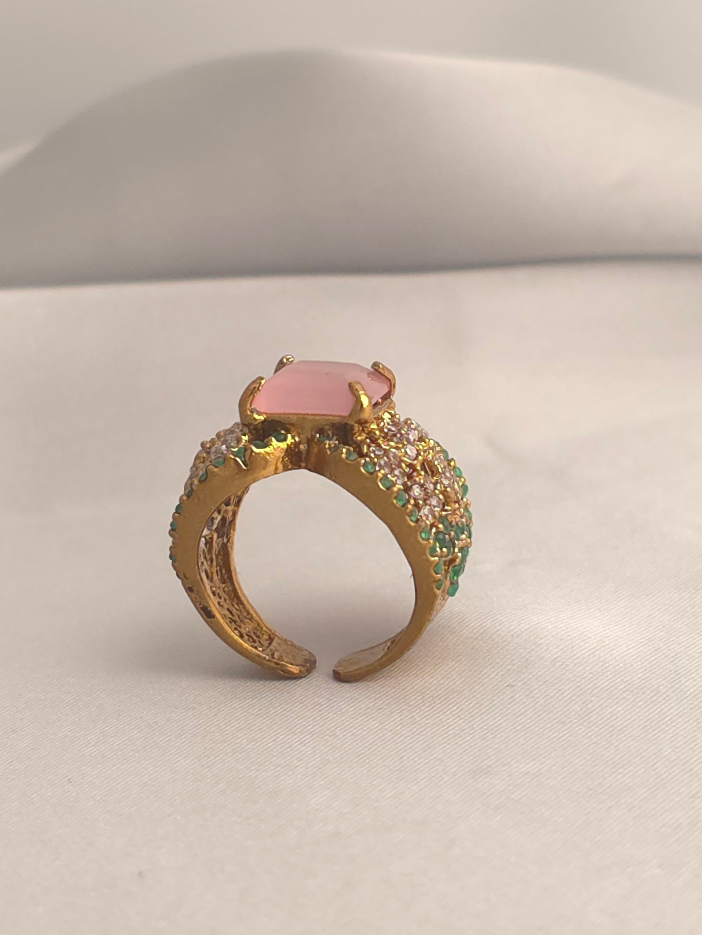 Cleo Pink Quartz Ring