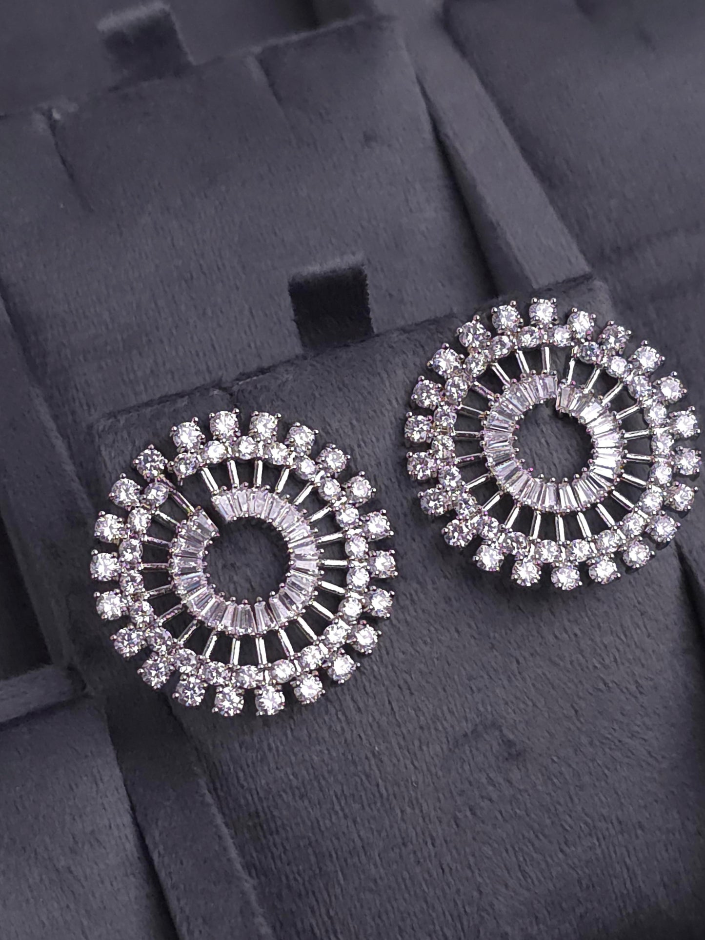 Sunburst Crystal Studs