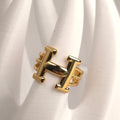 Alphabet Gold Bold Ring