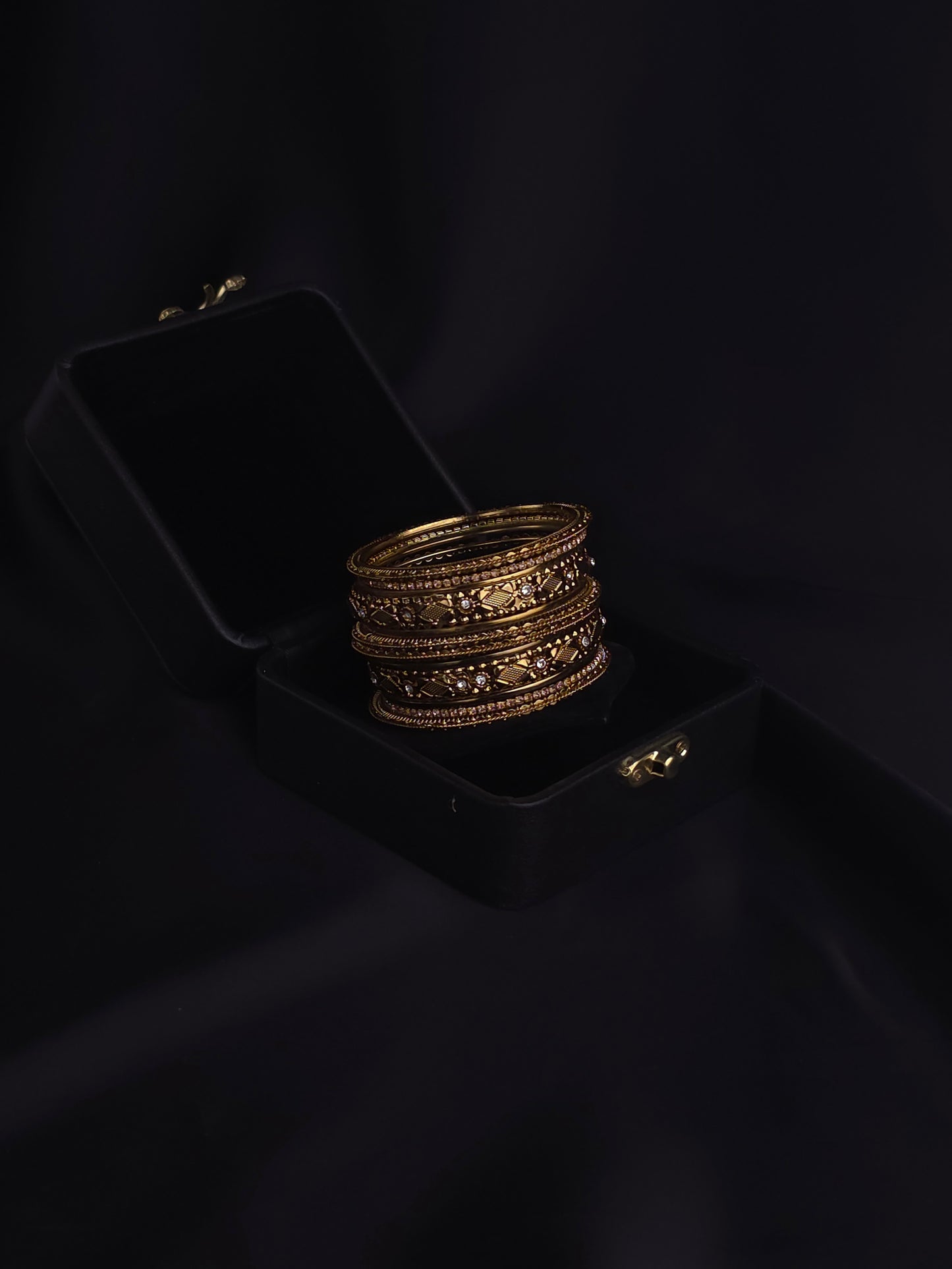 Rhombus Patterned Bangles