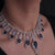Sapphire Glow American Diamond Necklace Set