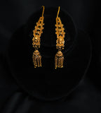 Sunehri Tassel Drops Jhumkas