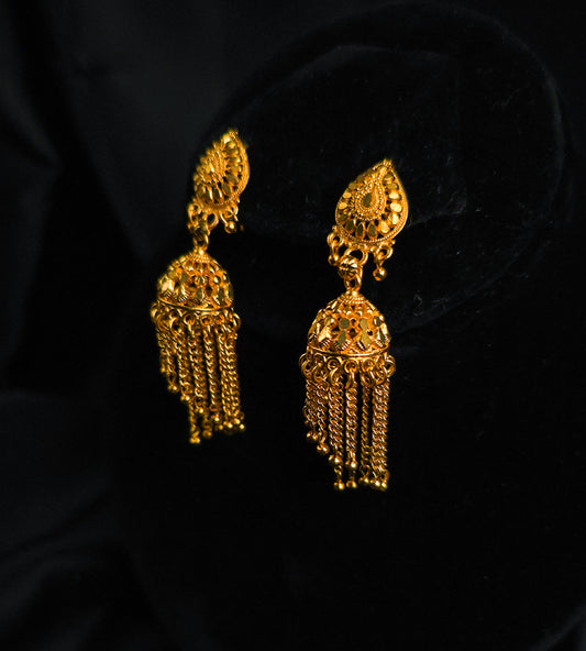 Tassel Twirl Jhumkas