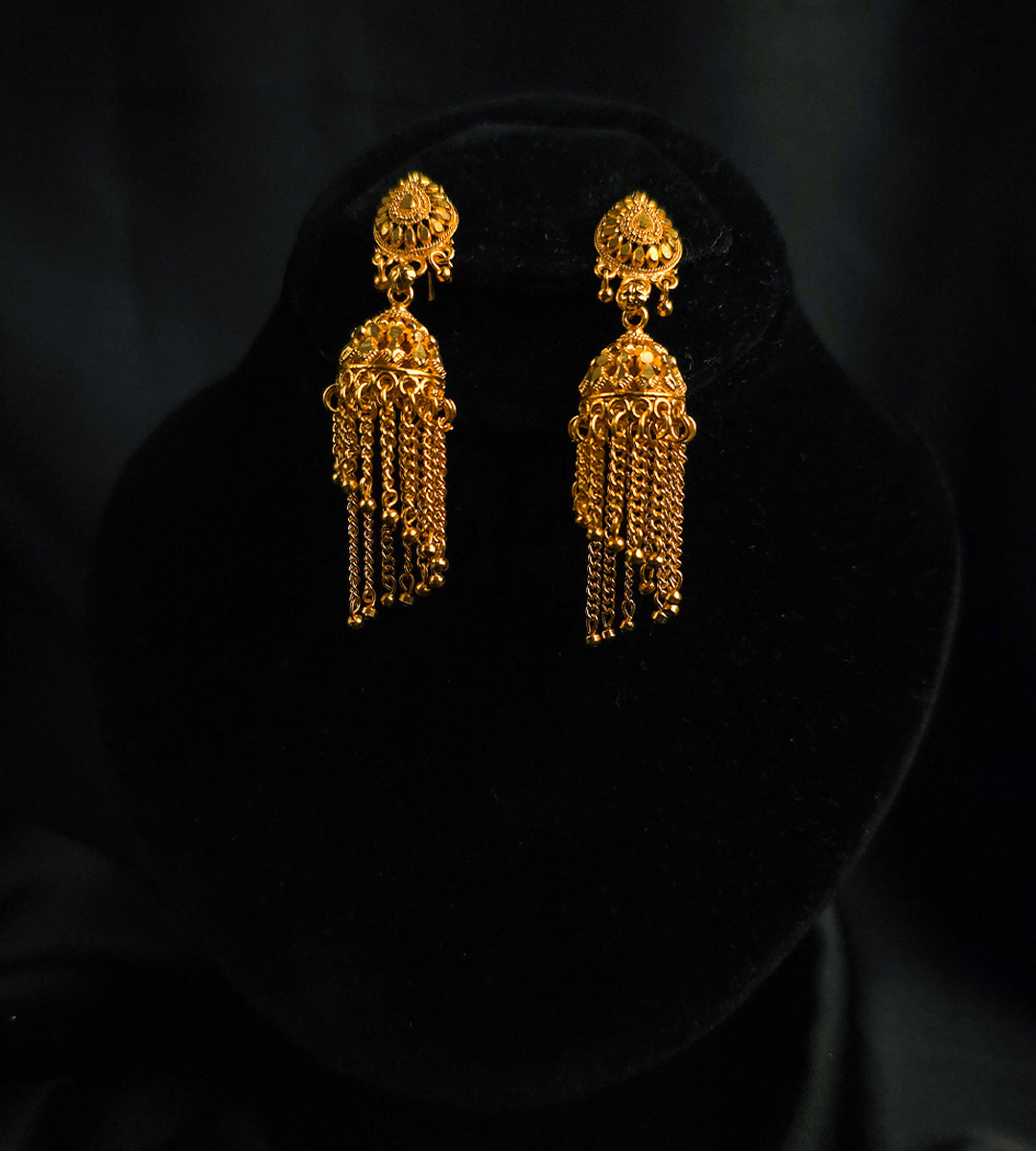 Tassel Twirl Jhumkas