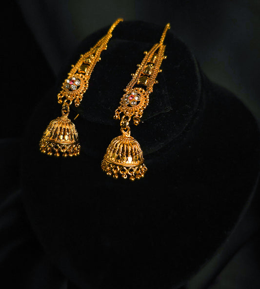 Sunehri Shehnai Jhumkas