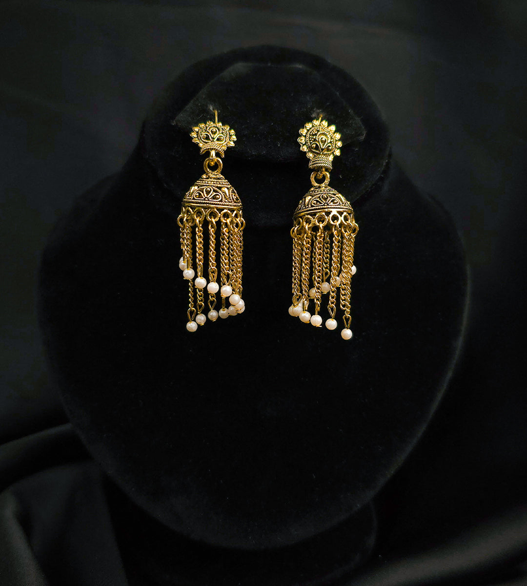 Tassel Bloom Drops Jhumkas