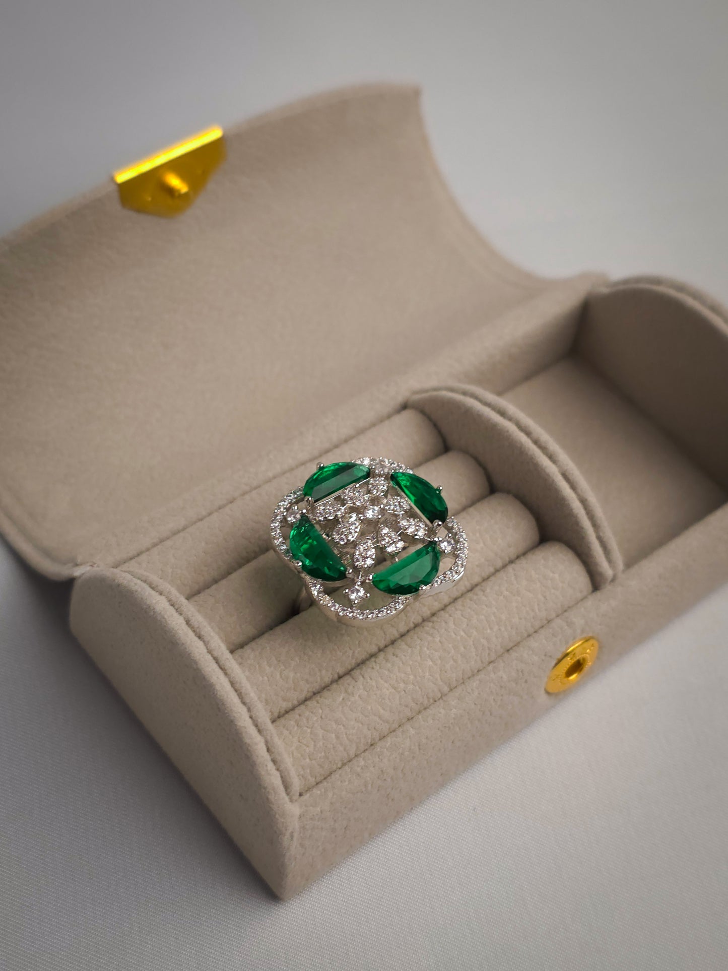 Petal Radiance Zircon Ring
