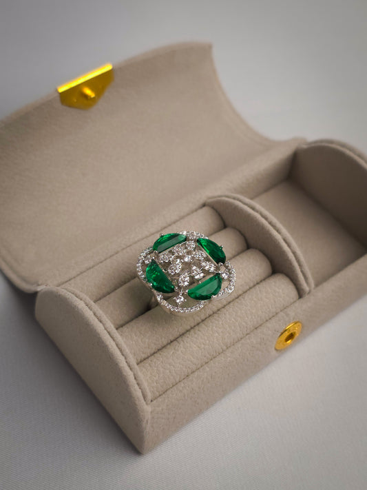 Petal Radiance Zircon Ring