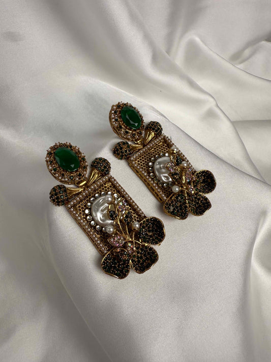 Zircon Statement Earrings