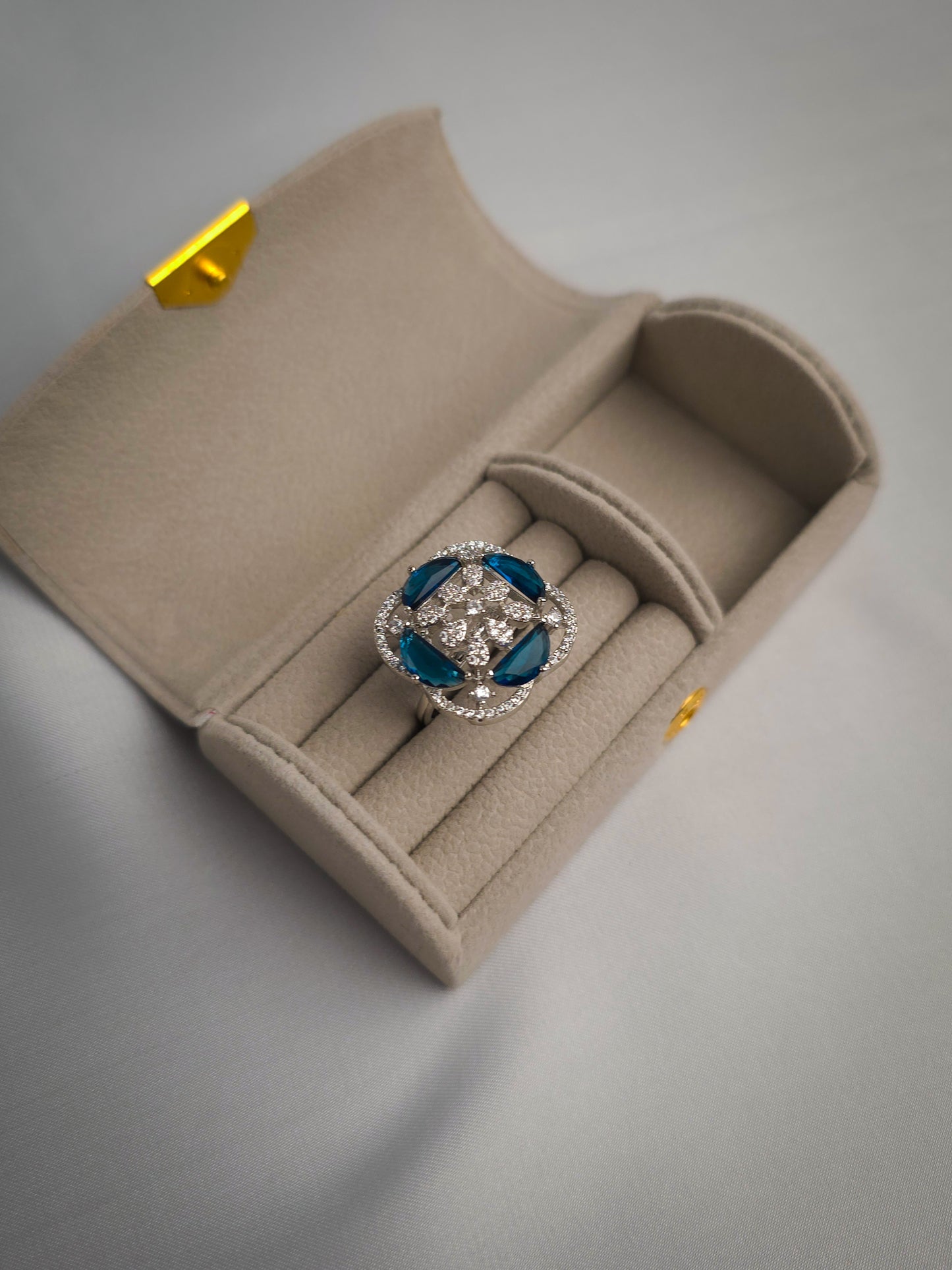 Petal Radiance Zircon Ring