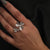 Pave  Dual Floral  Ring