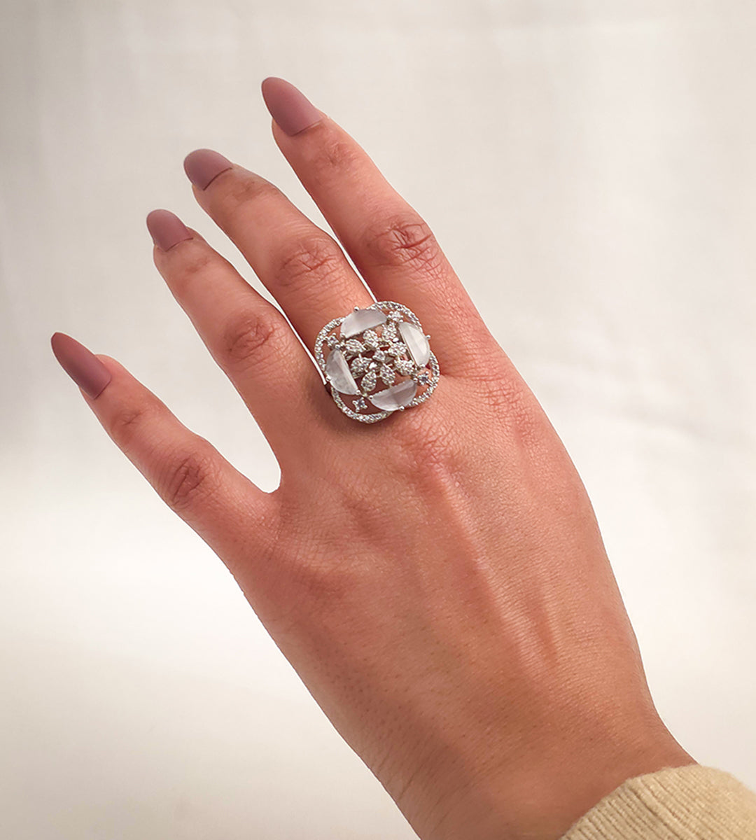 Verdent Snowflake Ring
