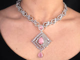 Pink Filigree Medallion Set