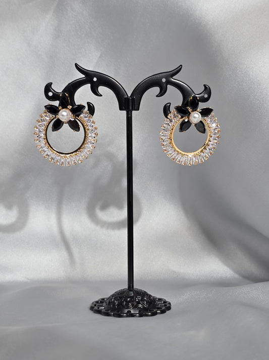 Eternal Crescent Hoops Earrings