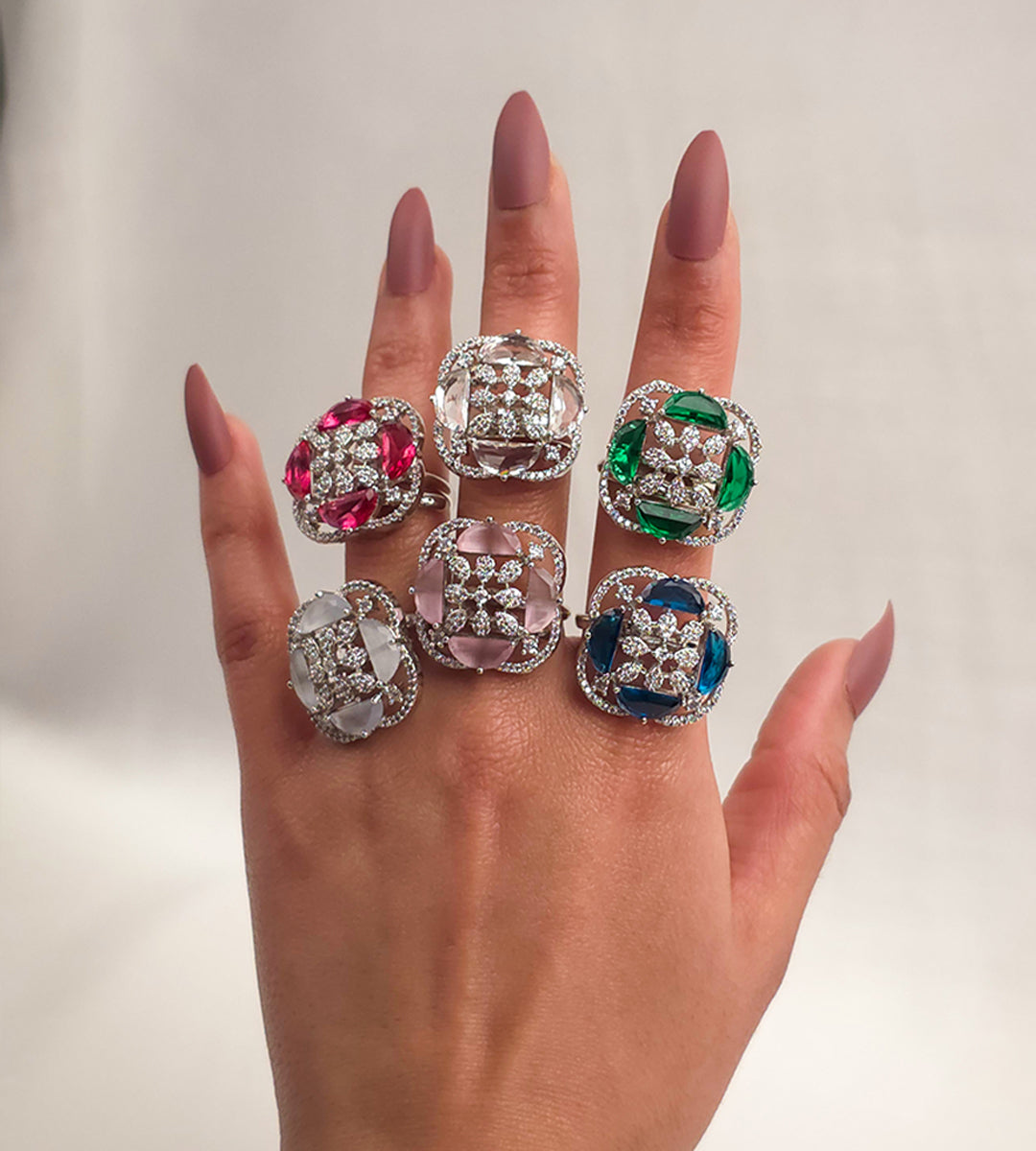 Verdent Snowflake Ring