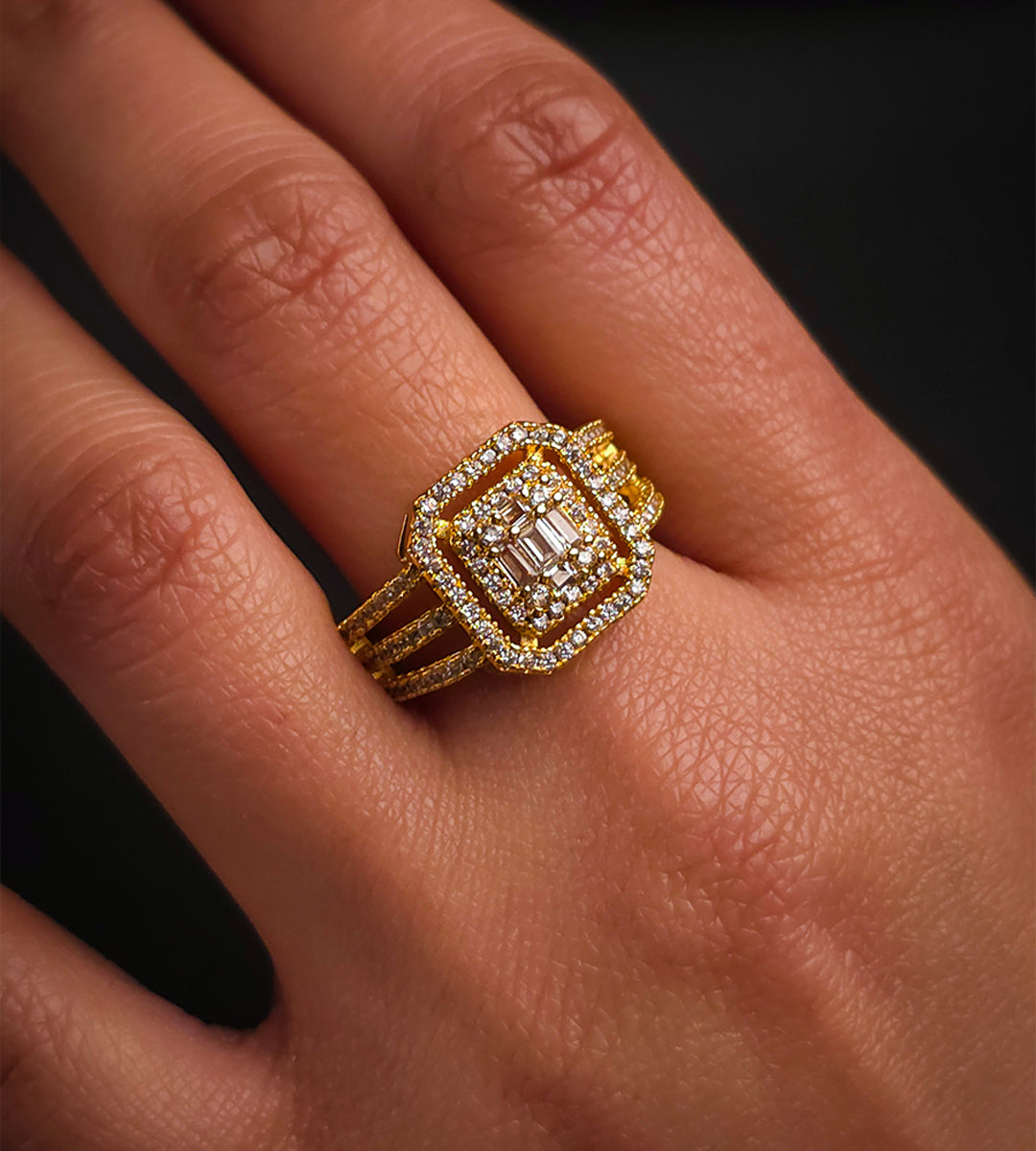 Gilded Fortress Ring
