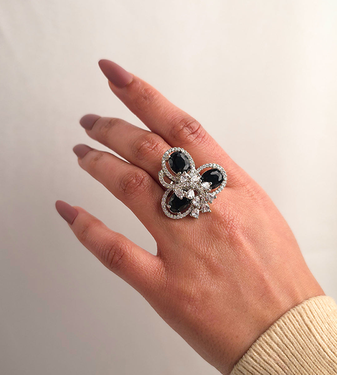 Trifoliate Bloom  Ring