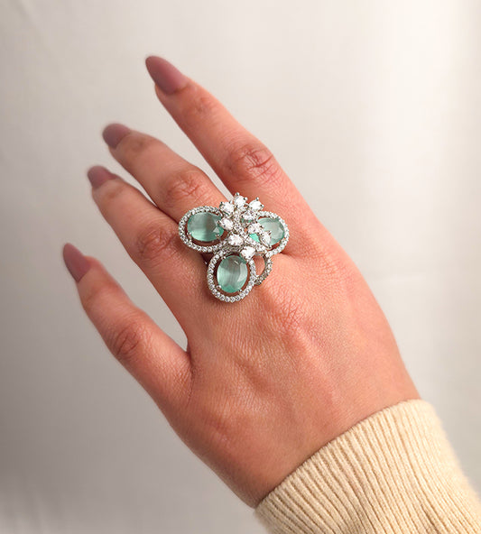 Trifoliate Bloom  Ring