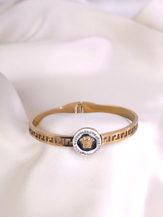 Greek Medallion Bangle