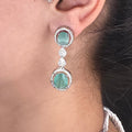 Noor-E-Ratan Mint Gemstone Necklace