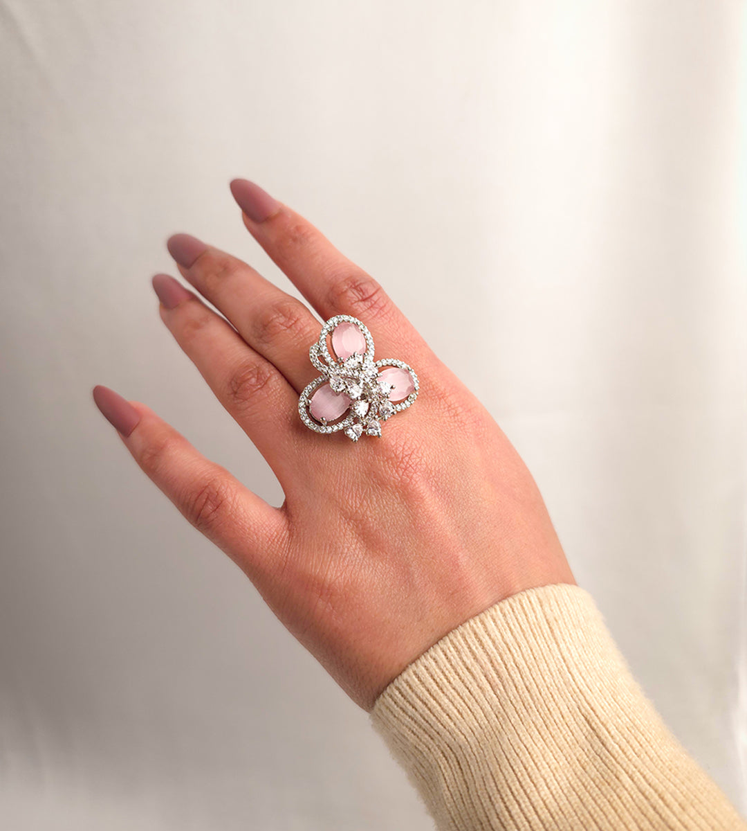 Trifoliate Bloom  Ring