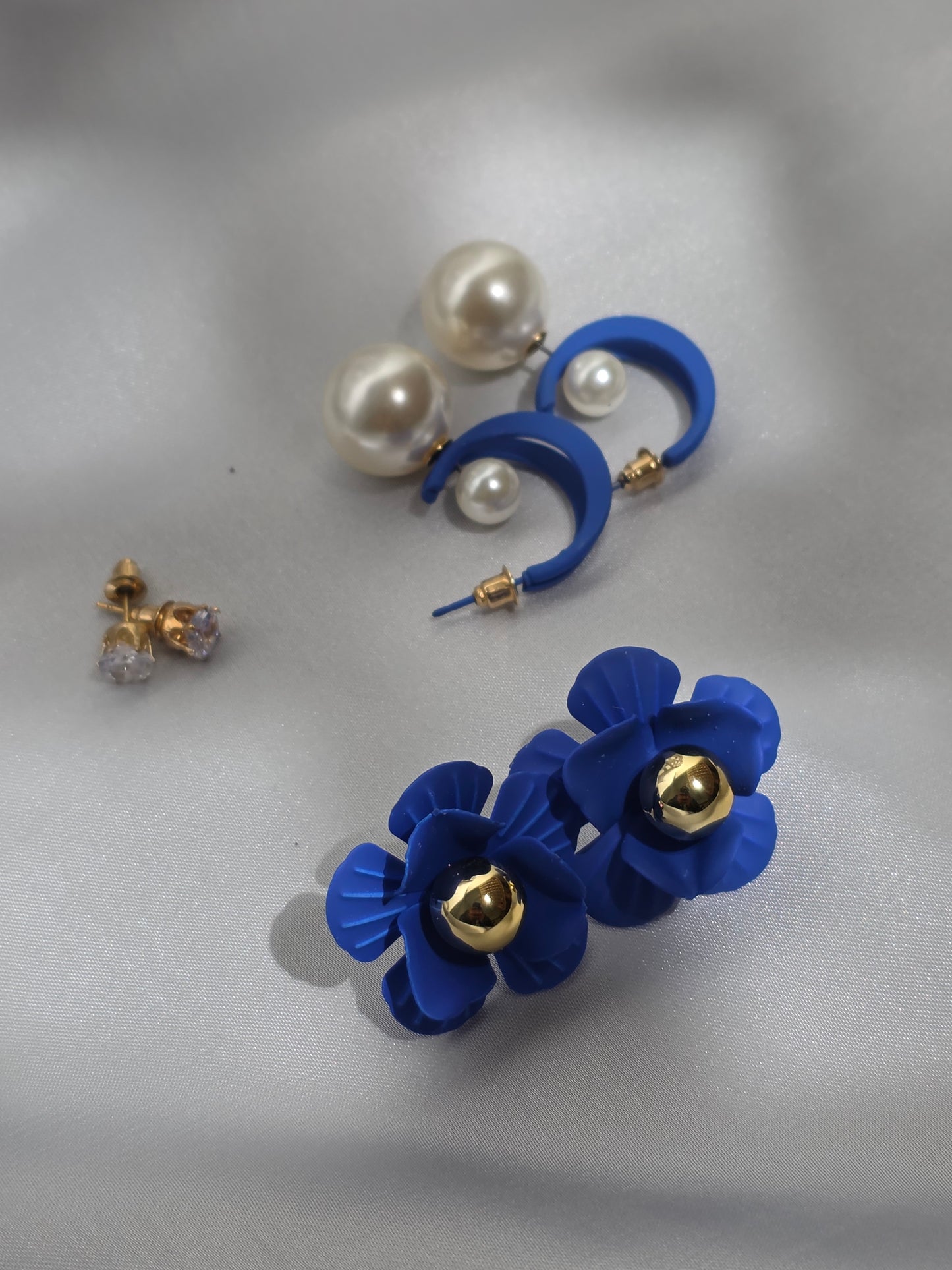 Acrylic Pearl Earrings Set