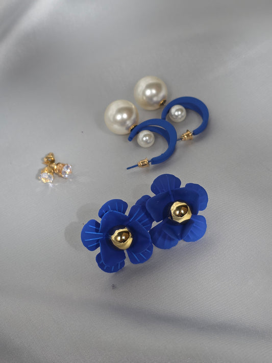 Acrylic Pearl Earrings Set