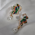 Vibrant Flutter Enamel Drops Earring