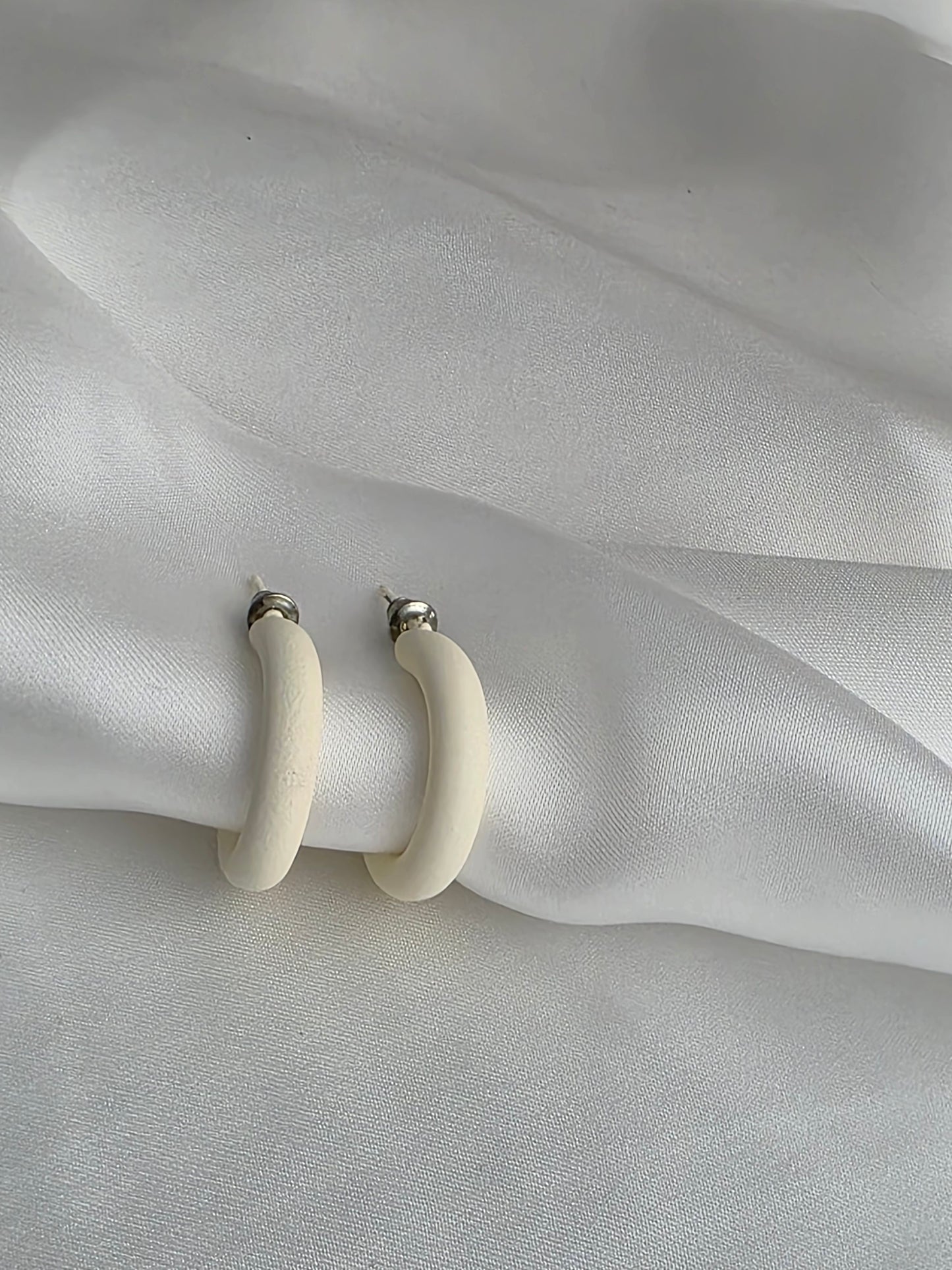 Emerald Enamel Huggies Earring