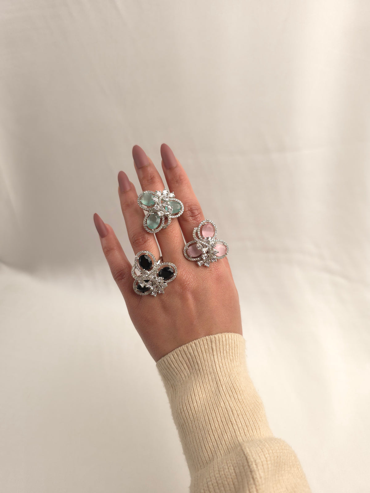 Trifoliate Bloom  Ring