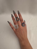 Obsidian Whirl Ring