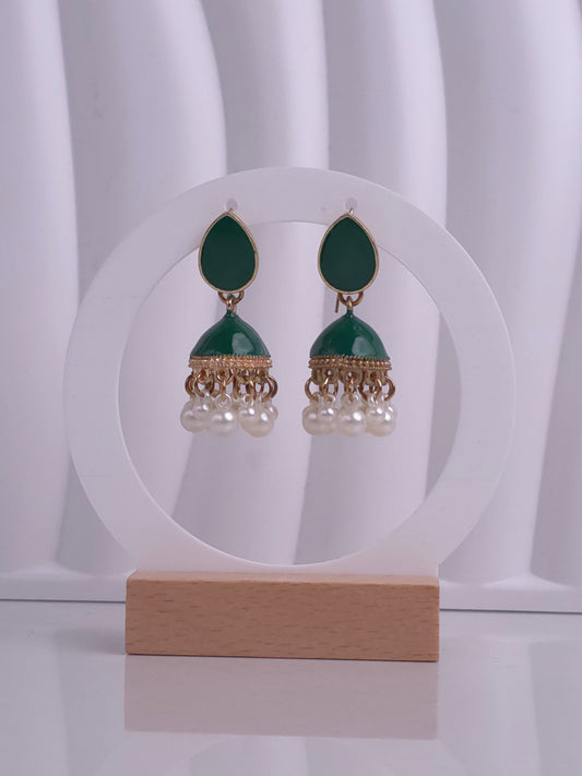 Emerald Bell Jhumka
