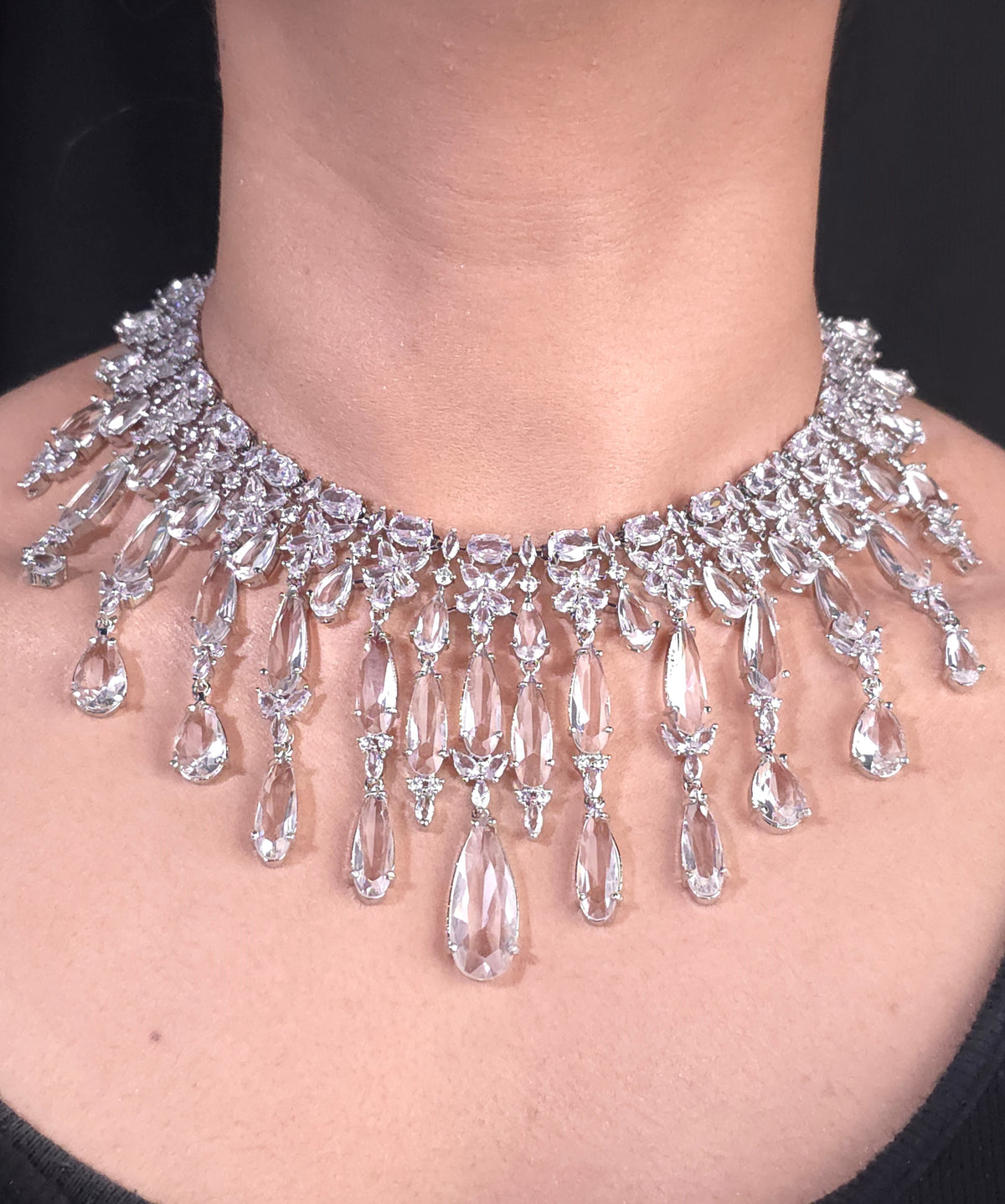 Cacading Chandelier Fringe Set