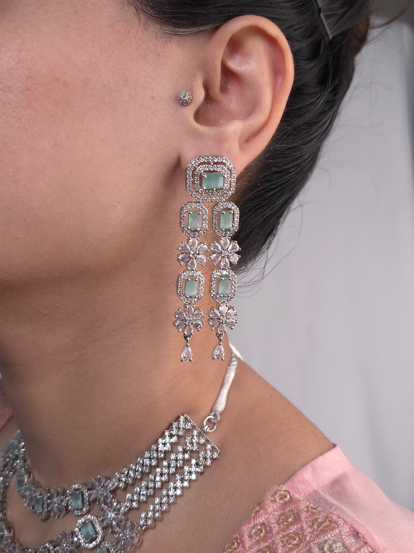 The Mint Frost Tiered Necklace