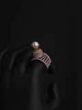 Architectural Lattice Statement Ring