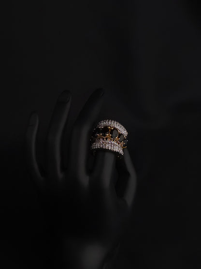 Black Diamond Band Ring
