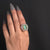 Imperial Emerald Halo  Ring