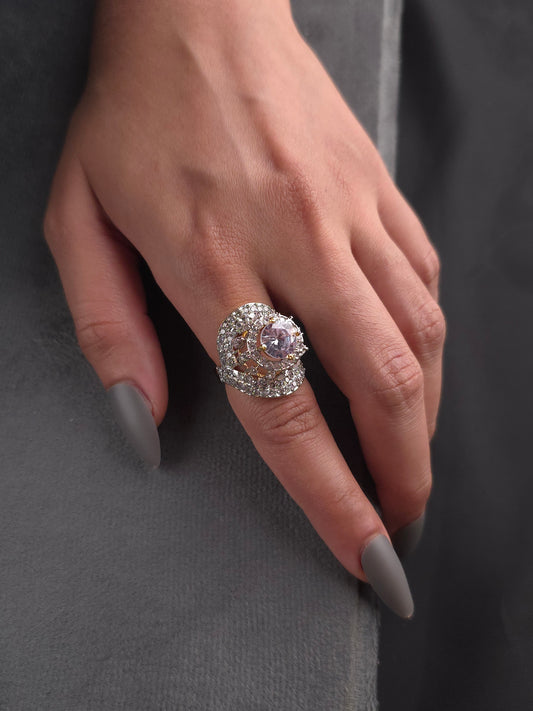 Big Crystal Stone Ring